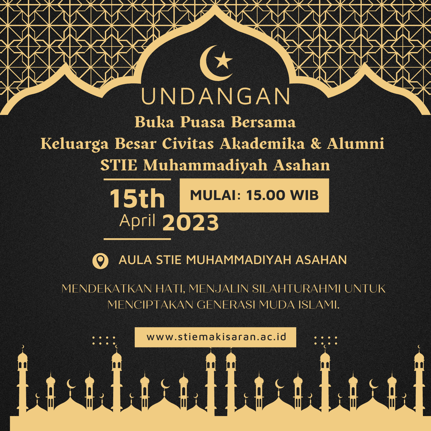 Buka Puasa Bersama Keluarga Besar Civitas Akademika & Alumni STIE Muhammadiyah Asahan